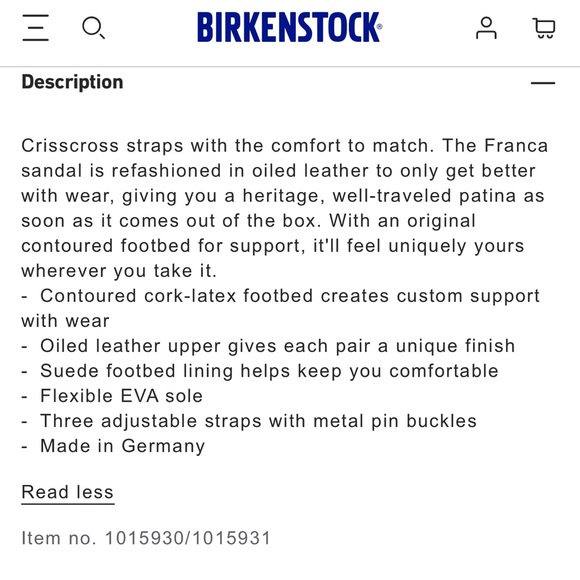 Birkenstock Franca Oiled Leather Cross over Strap Cork Footbed in Tobacco Brown - Picture 11 of 12